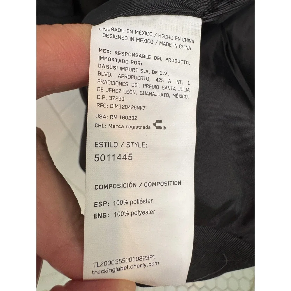 Charly Oakland Roots SC Mens Large Black Full Zip Soccer Bomber Jacket L